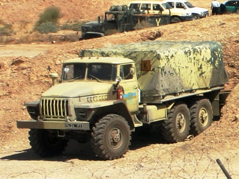 Military transport truck logistics operations